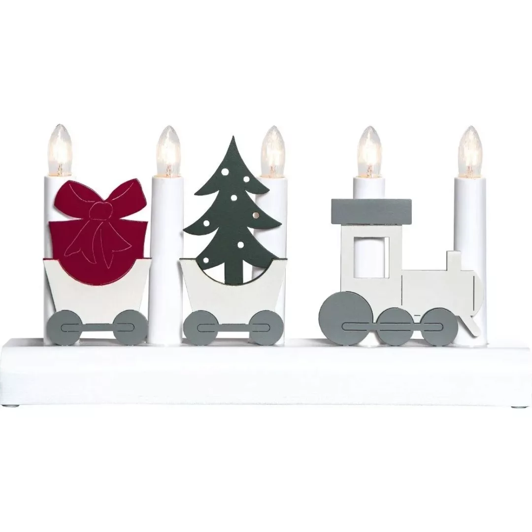 LED Tischleuchte Weihnachtszug in Weiß 5x 3W günstig online kaufen