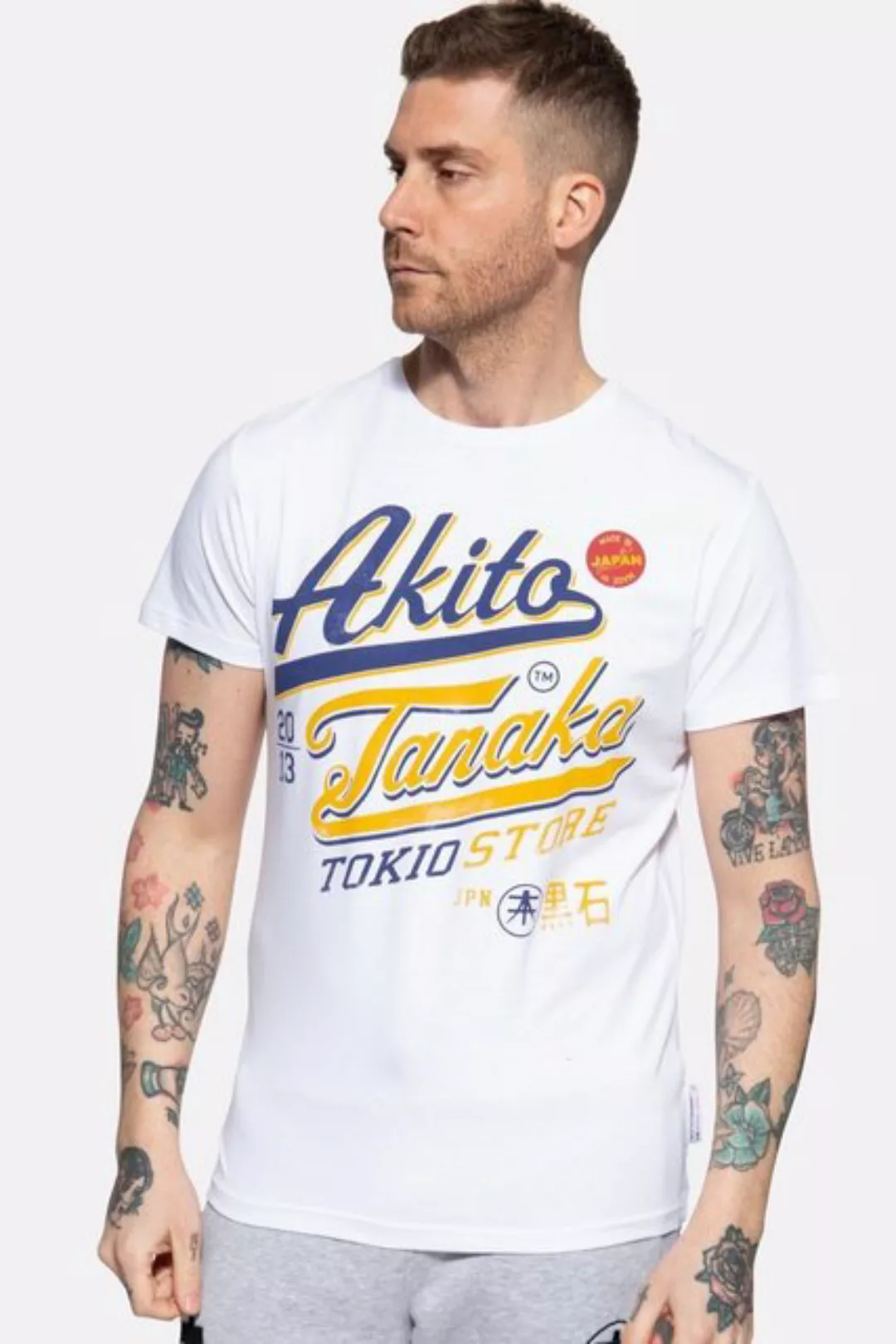 Akito Tanaka T-Shirt Tokio Beach mit Retro Print günstig online kaufen