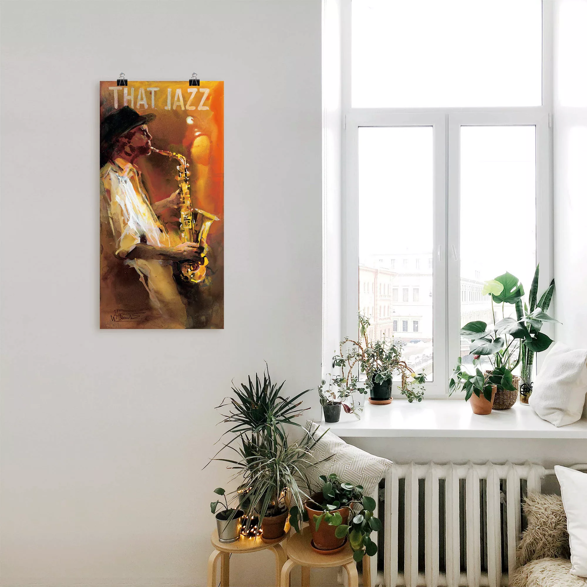 Artland Wandbild "Jazz", Musiker, (1 St.), als Poster, Wandaufkleber in ver günstig online kaufen