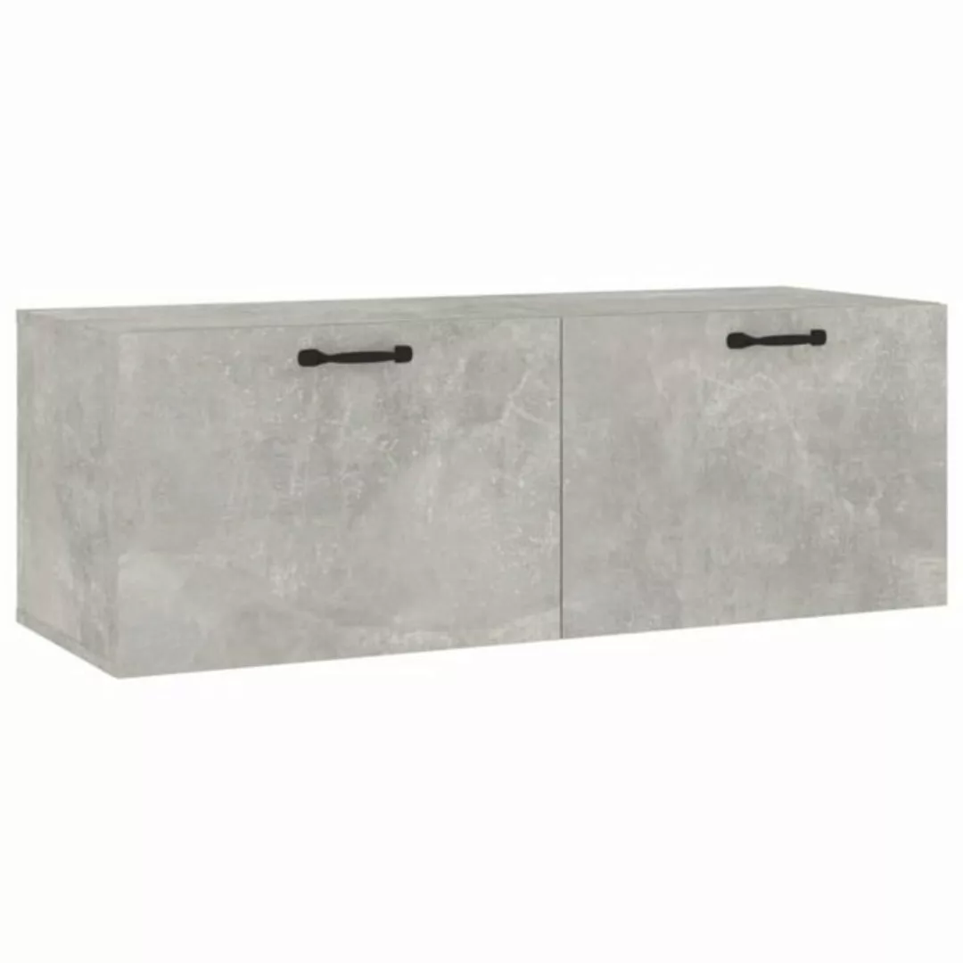 vidaXL Hängeschrank Hängeschrank Wandschrank Betongrau 100x36,5x35 cm Spanp günstig online kaufen