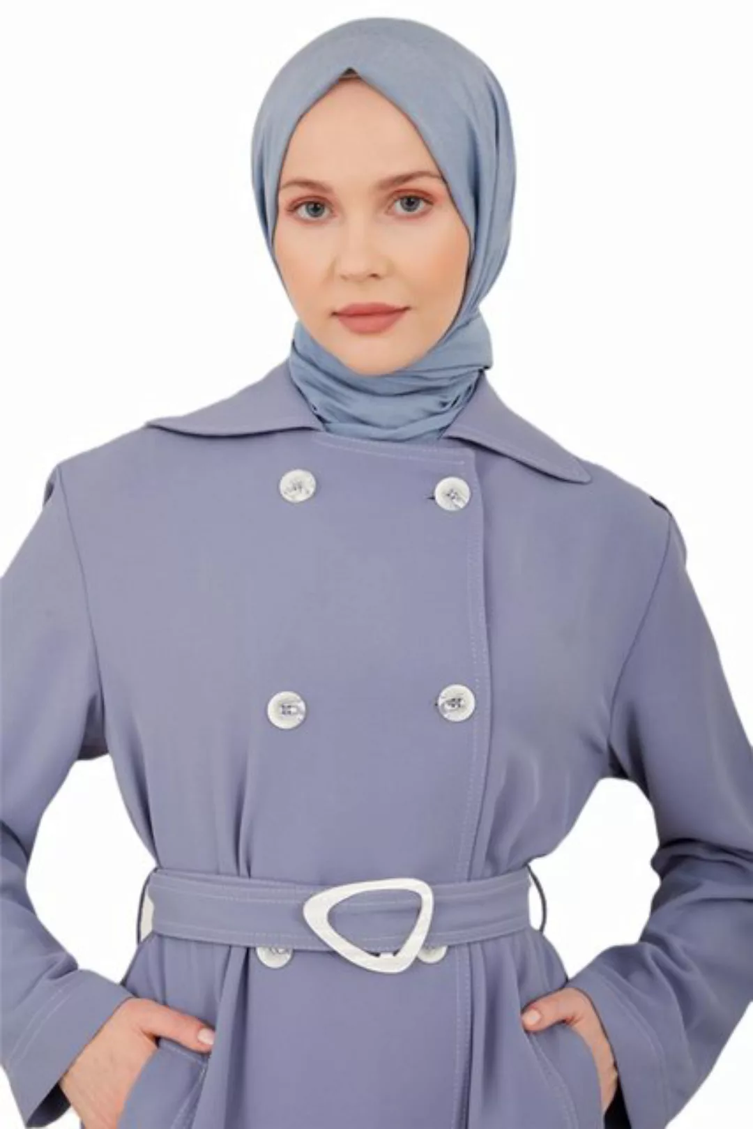 ARMİNE Langmantel geknöpft Trenchcoat Damen lang, Gürtel detailliert, Ideal günstig online kaufen