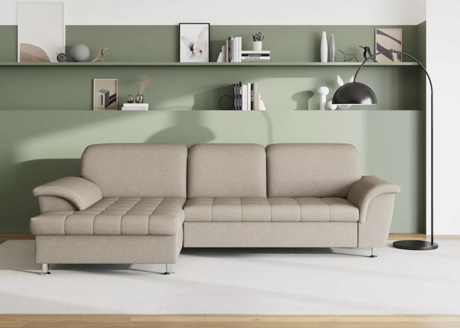 DOMO collection Ecksofa Franzi, wahlweise mit Bettfunktion, Bettkasten und günstig online kaufen