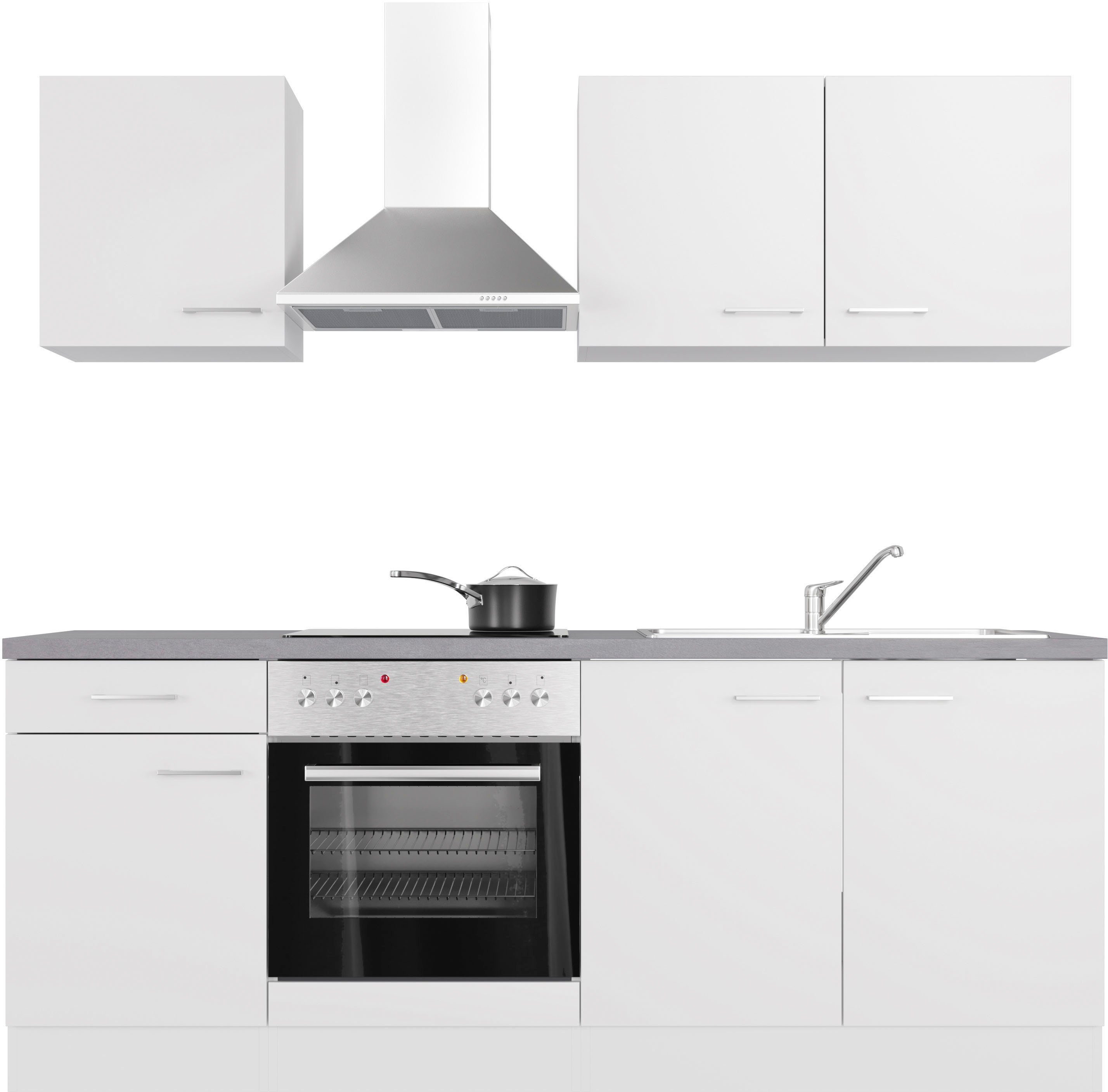 Flex-Well Küche "Kopenhagen", wahlw. mit E-Geräten, Breite 210 cm günstig online kaufen