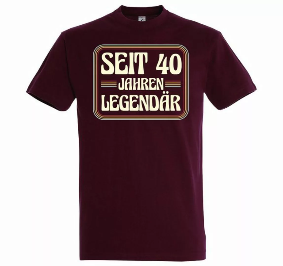 Youth Designz T-Shirt Seit 40 Jahren Legendär Herren Shirt mit Trendigem Fr günstig online kaufen
