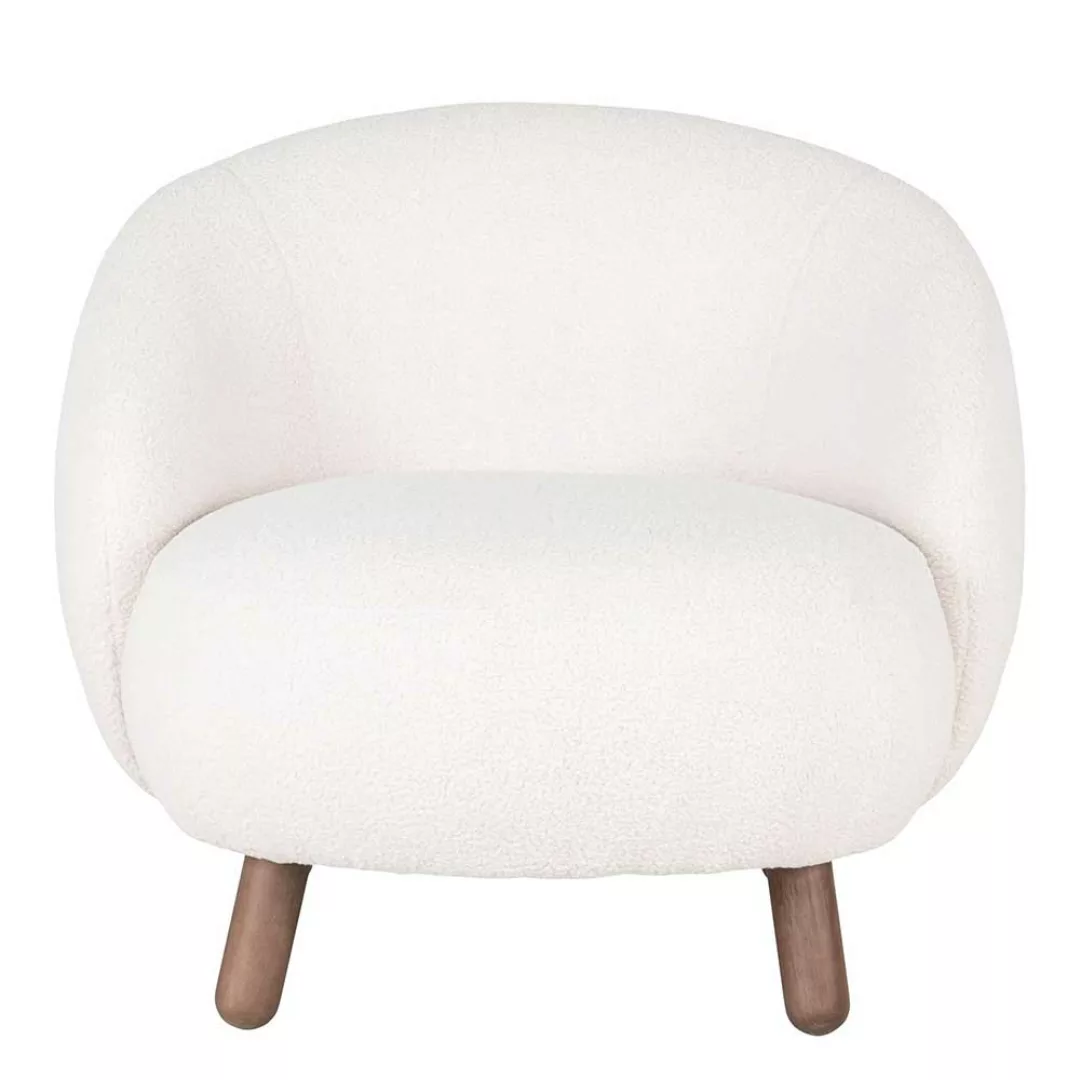 Lounge Sessel in Offwhite Skandi Design günstig online kaufen