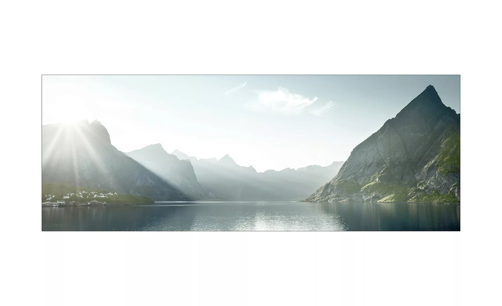 Glasbild  Bergsee I - 80 cm - 30 cm - Sconto günstig online kaufen