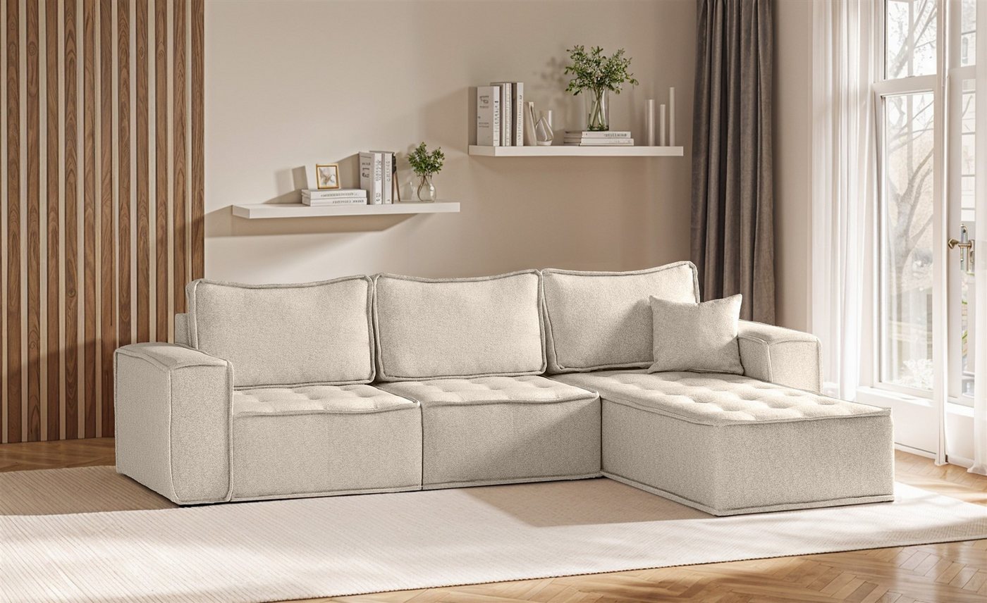 Fun Möbel Ecksofa Modulsofa 3-teilig SANDE in Stoff, Alle Module zu System günstig online kaufen