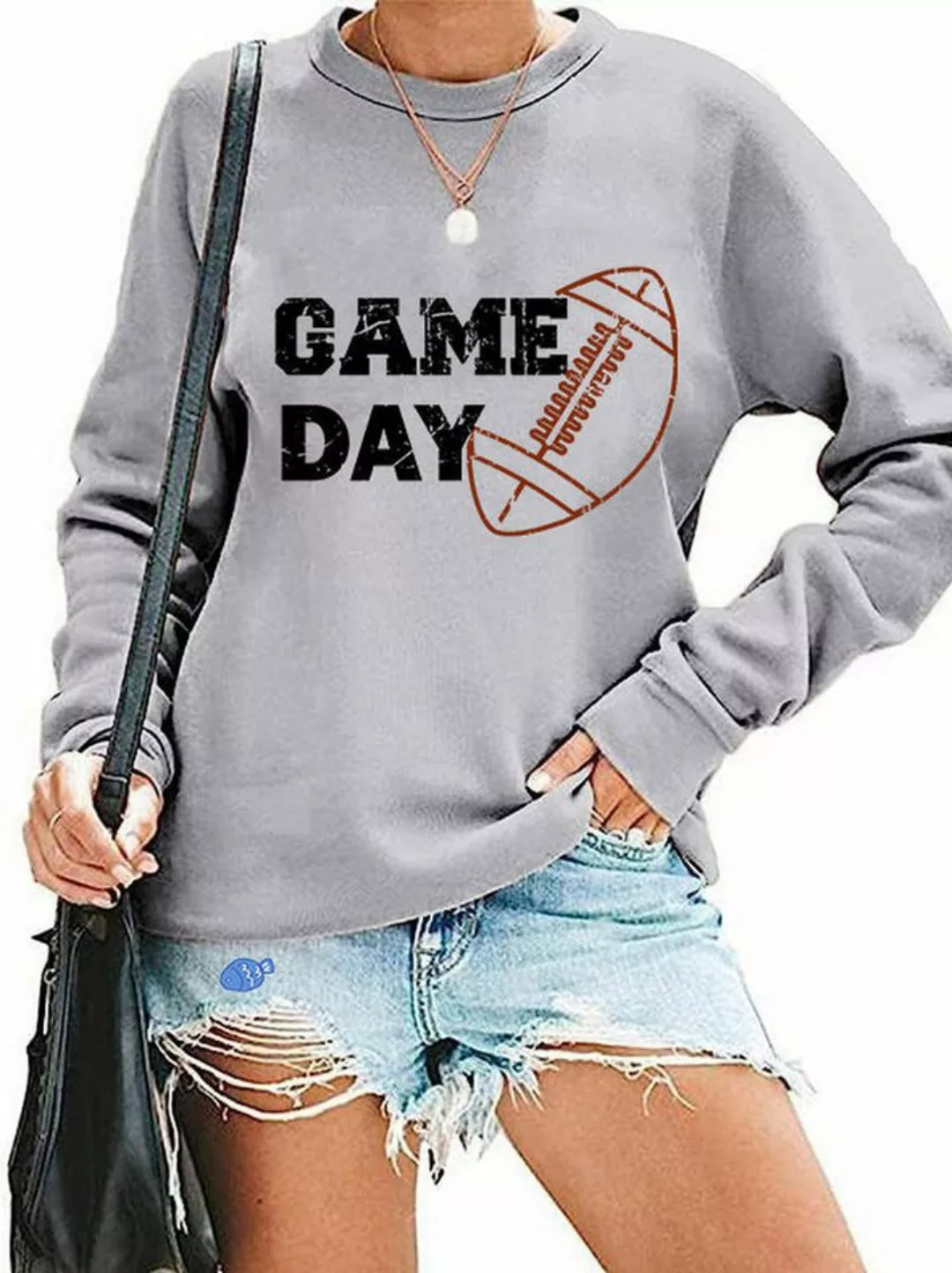 Nebelmeer Langarmshirt Frauen-Druck Sweatshirt Modisch All-Match Sweatshirt günstig online kaufen