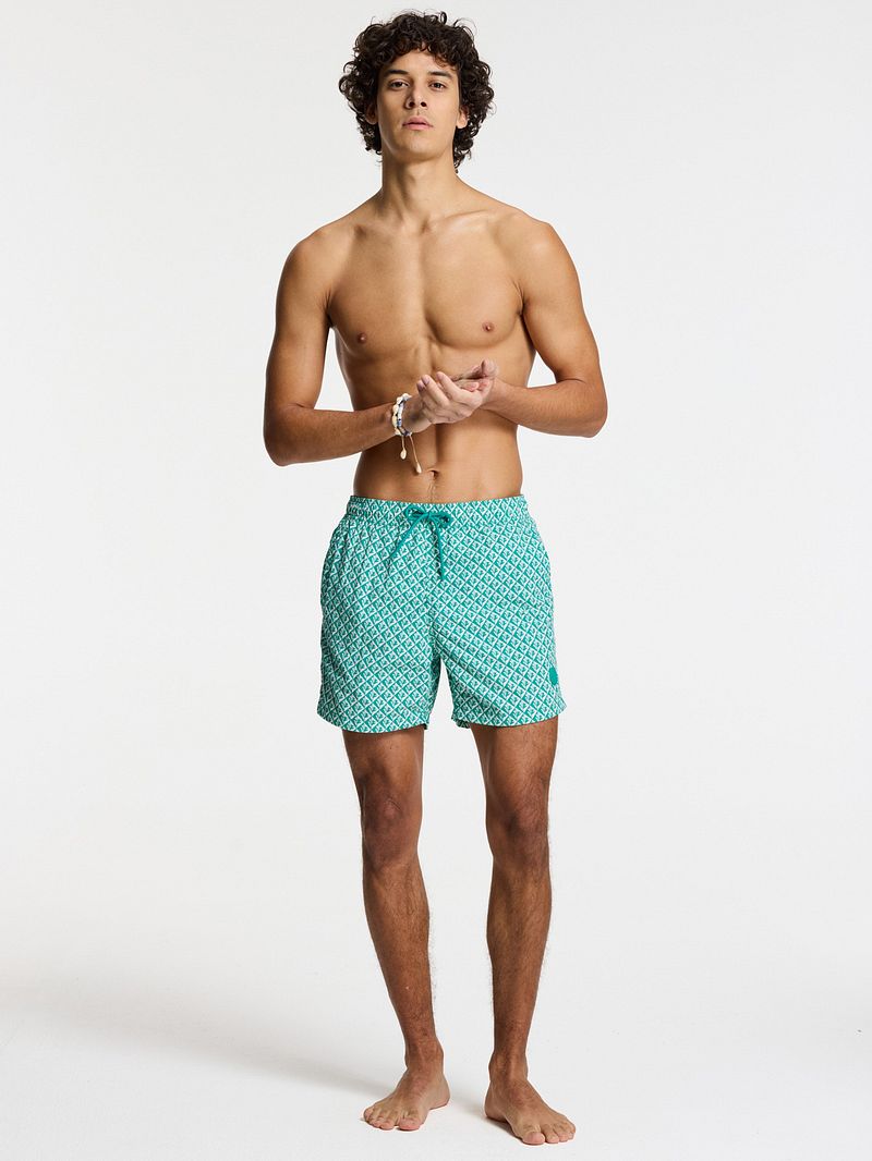 Shiwi Badeshorts Nate Coral Reverse Turquoise - Größe S günstig online kaufen