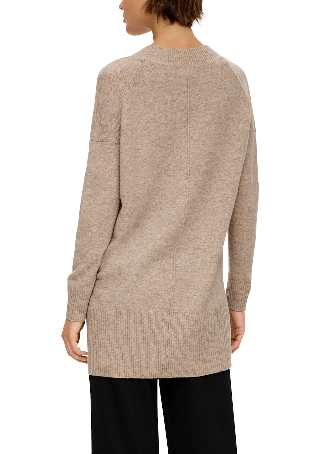 s.Oliver Longpullover mit asymmetrischer Schnittlänge günstig online kaufen