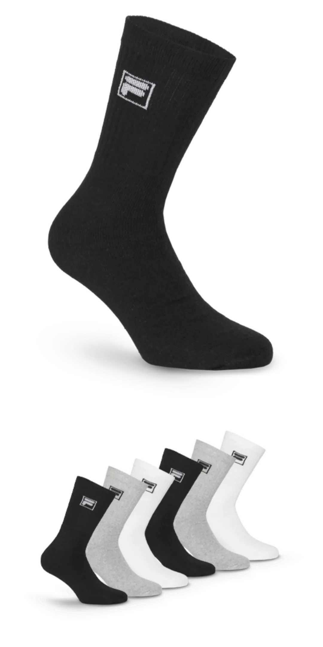 Fila Sportsocken, (6er Pack), Klassische Tennissocken im 6er Pack günstig online kaufen