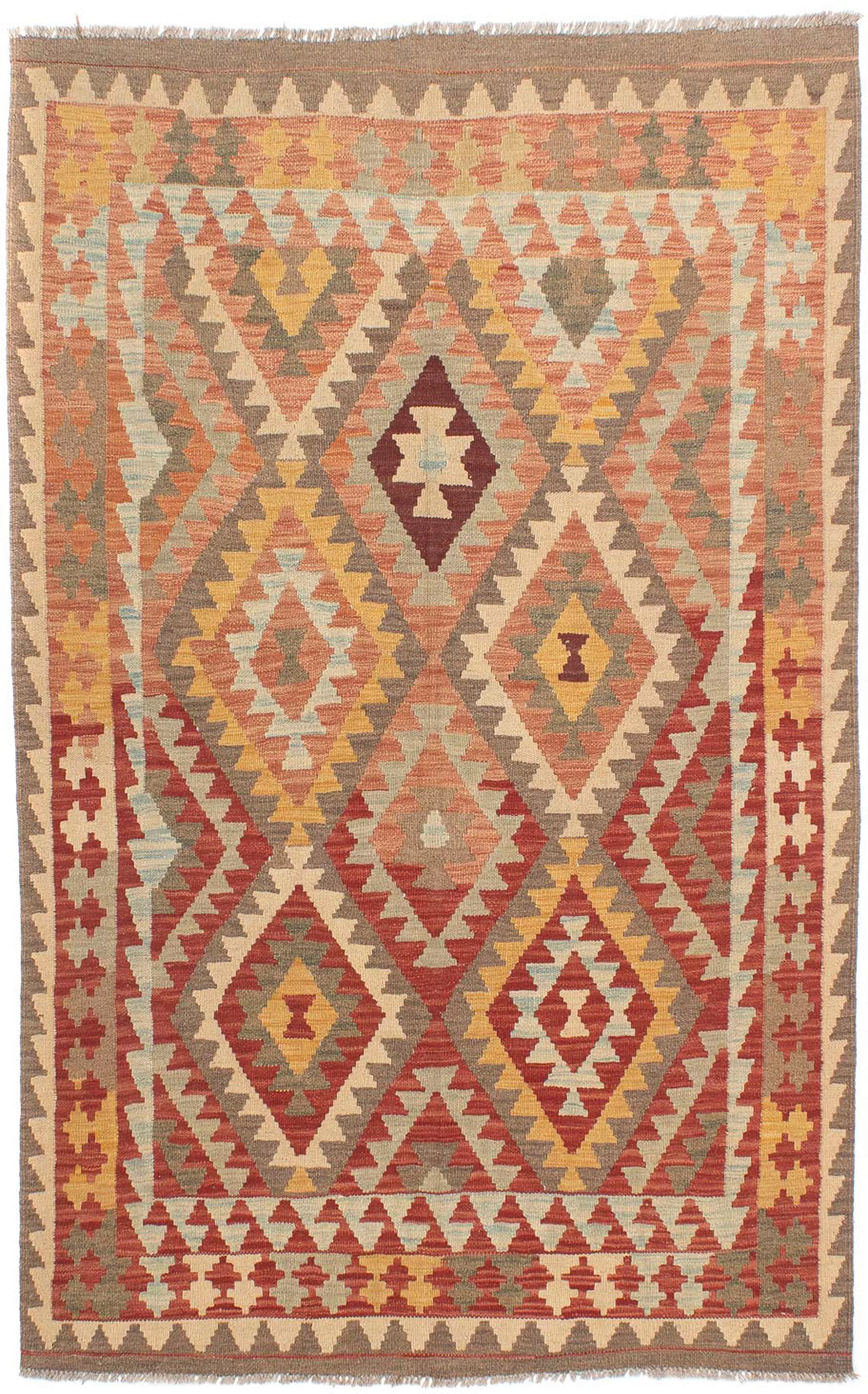 morgenland Wollteppich »Kelim - Oriental - 202 x 147 cm - mehrfarbig«, rech günstig online kaufen