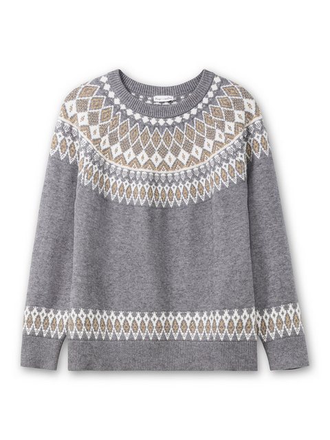 sheego by Joe Browns Strickpullover Große Größen mit Norwegermuster günstig online kaufen