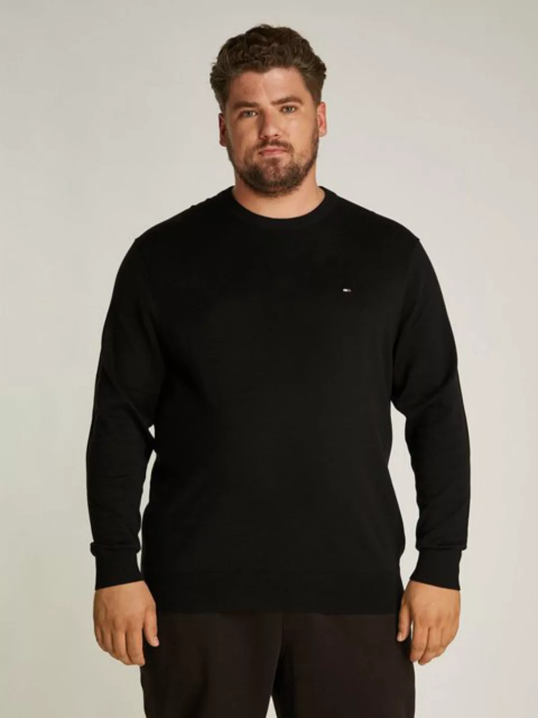 Tommy Hilfiger Big & Tall Rundhalspullover BT-ESSENTIAL COTTON CREW NECK-B günstig online kaufen