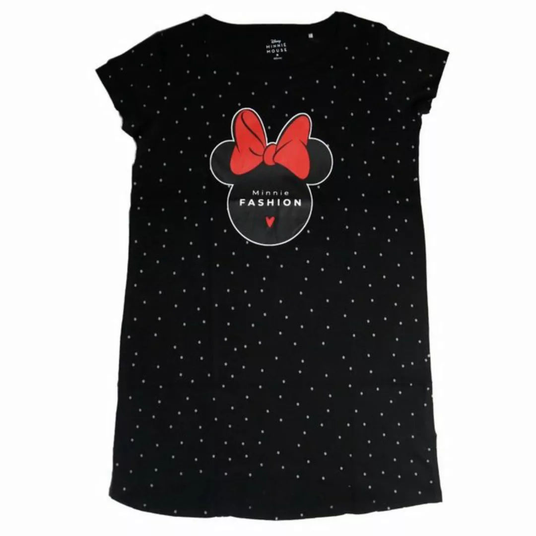 Disney Pyjamaoberteil Disney Minnie Maus Damen kurzarm Schlafshirt Nachthem günstig online kaufen