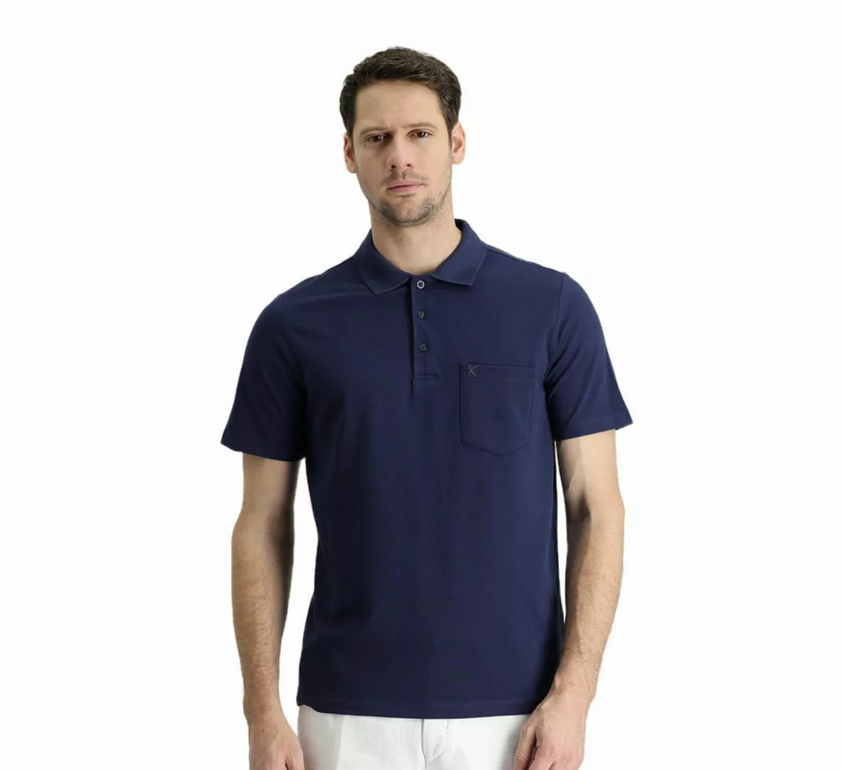 KIGILI Poloshirt Herren-T-Shirts, Polokragen, besticktes T-Shirt, kurzärmli günstig online kaufen