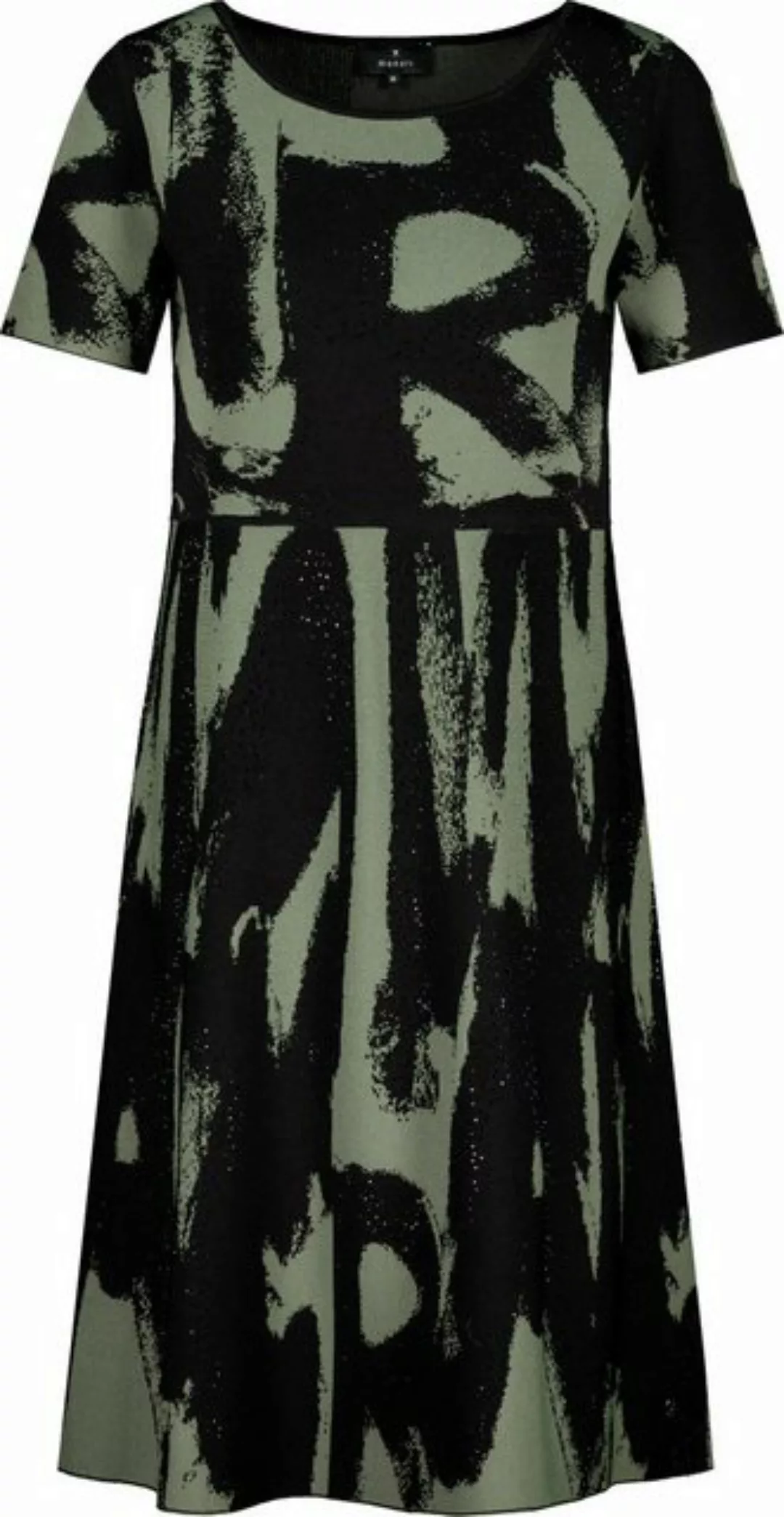 Monari A-Linien-Kleid Kleid frozen green gemustert günstig online kaufen