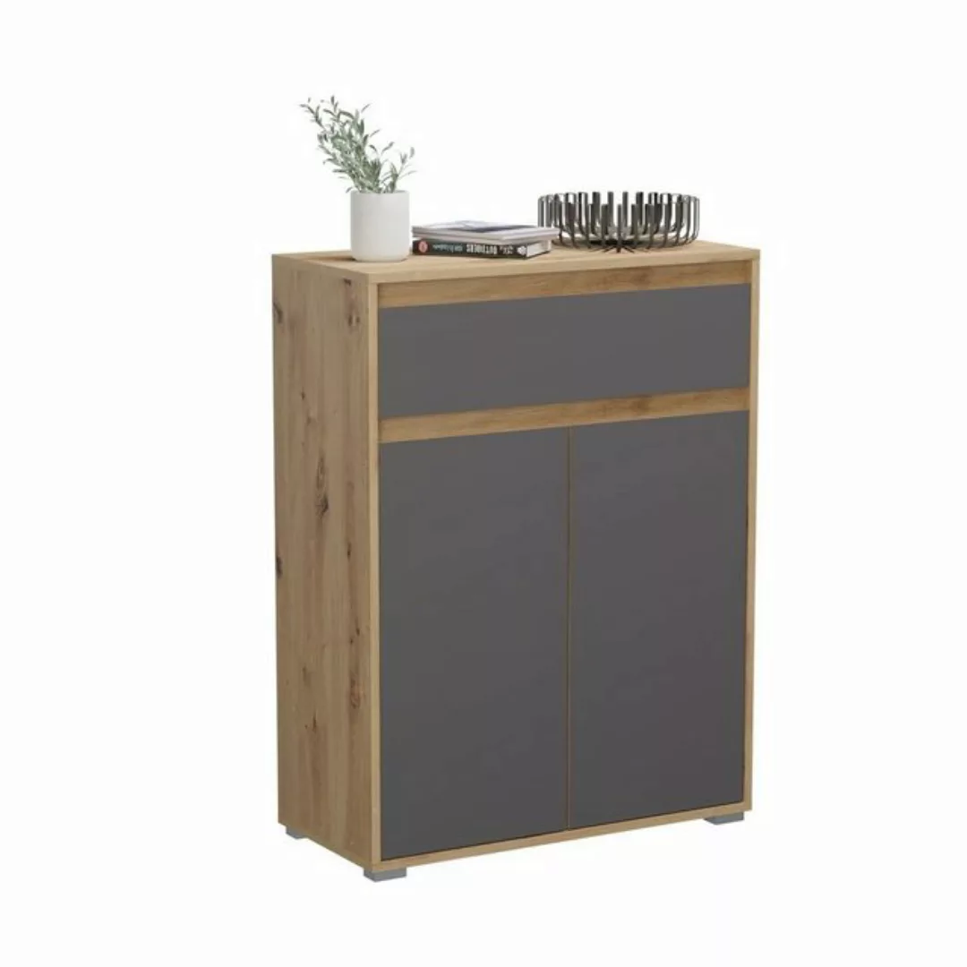 xonox.home Schuhschrank in Weiß - 76x102x35cm (BxHxT) günstig online kaufen