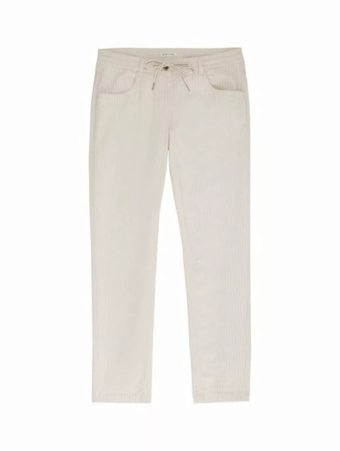 Tom Tailor Damen Hose TAPERED RELAXED - Relaxed Fit - Gestreift günstig online kaufen