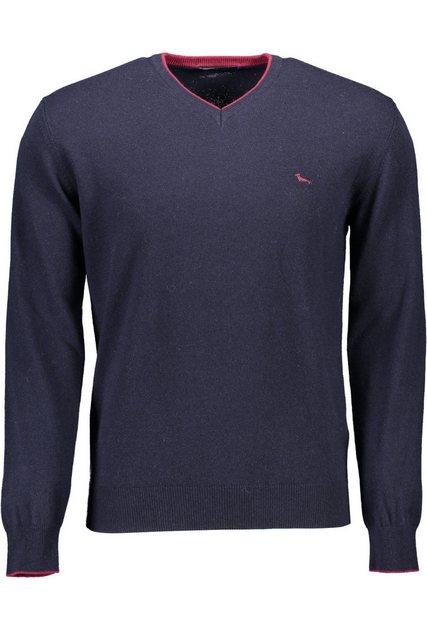 Harmont & Blaine Strickpullover Eleganter Herren-Pullover Blau: V-Ausschnit günstig online kaufen