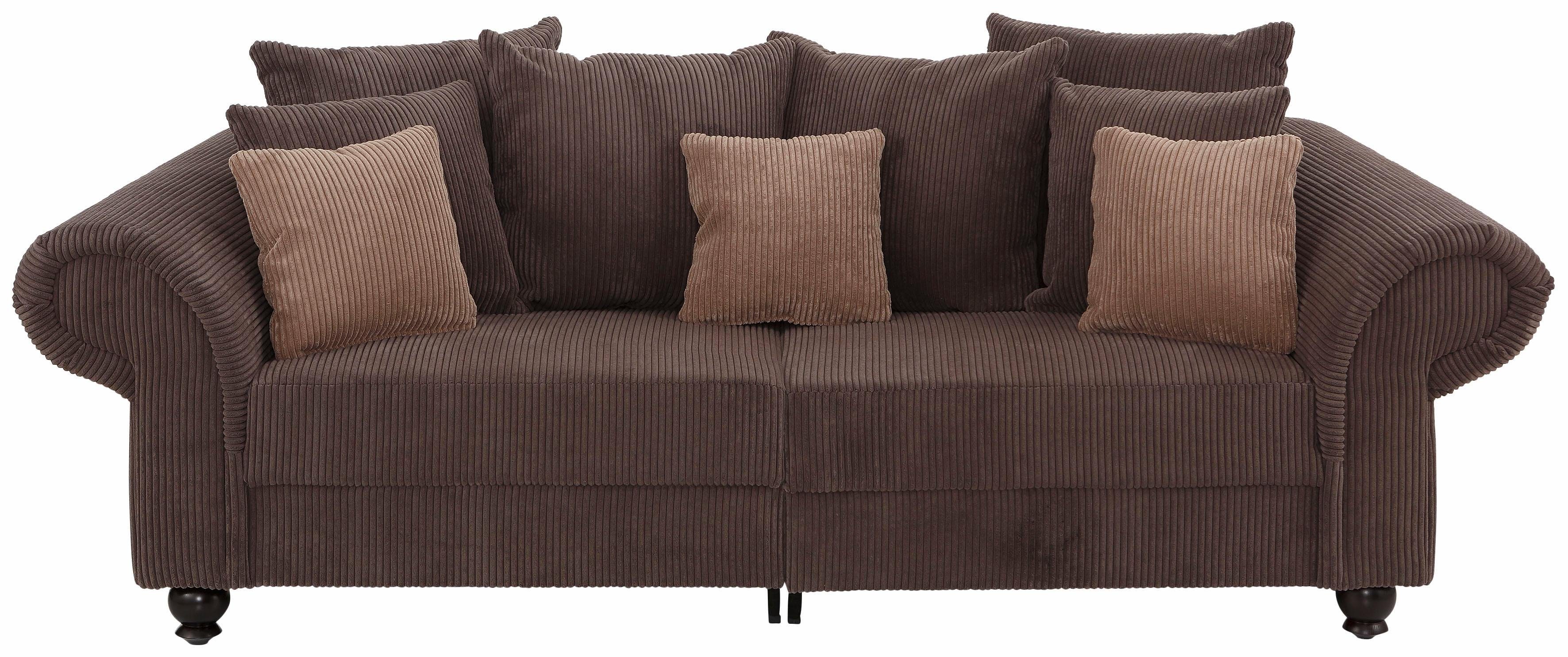 Home affaire Big-Sofa "King Henry Mega Sofa, viel Platz, Breite 242cm, Fede günstig online kaufen