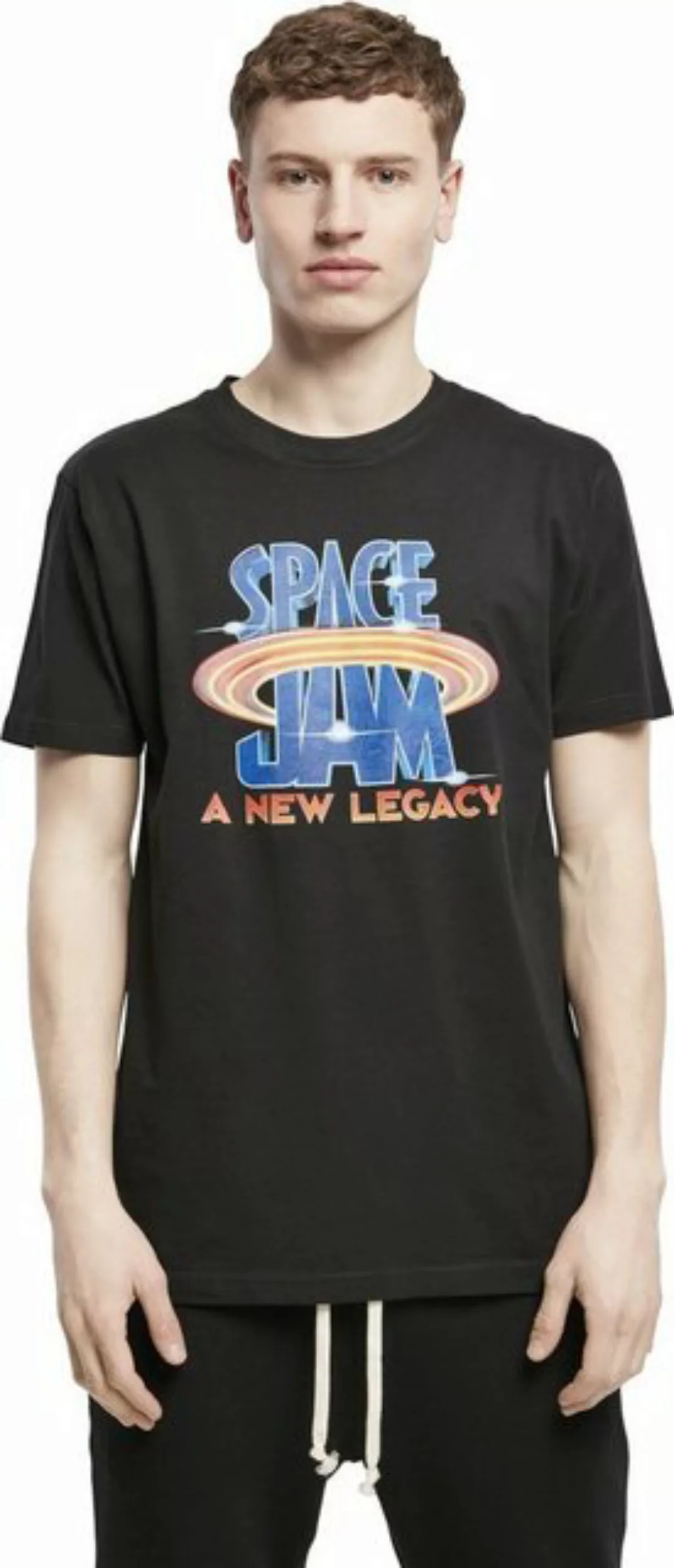 MisterTee Kurzarmshirt "MisterTee Herren Space Jam Logo Tee" günstig online kaufen