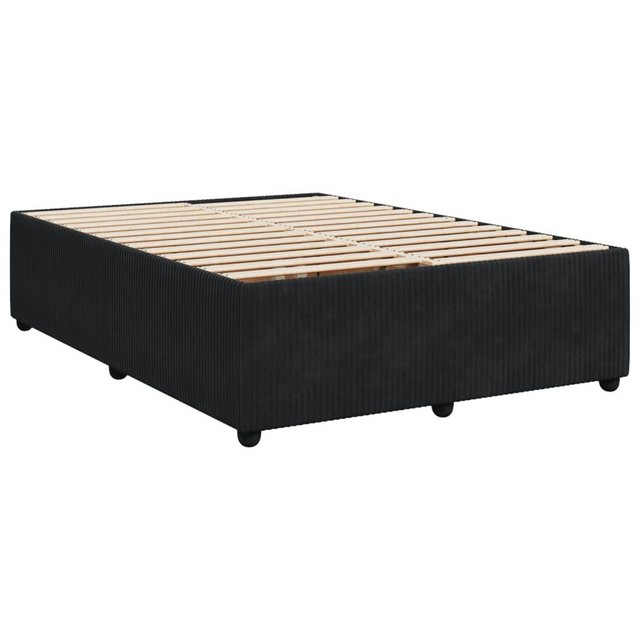 vidaXL Bettgestell Bettgestell Schwarz 160x200 cm Samt Bett Bettgestell günstig online kaufen