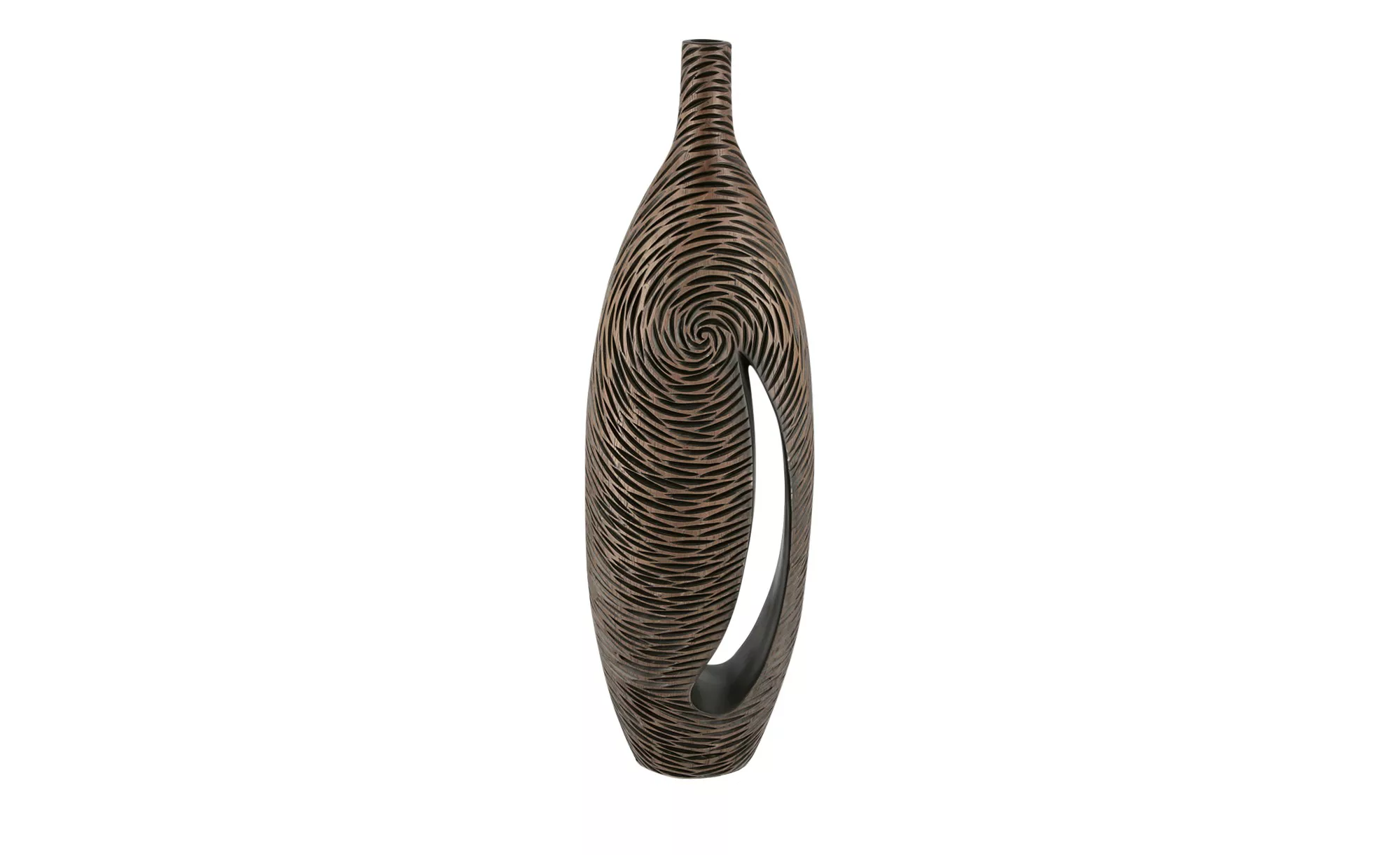 Deko Vase - braun - Polyresin (Kunstharz) - 21 cm - 69 cm - 11 cm - Sconto günstig online kaufen