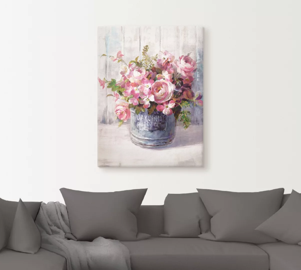 Artland Wandbild "Gartenblumen I", Blumen, (1 St.), als Leinwandbild, Poste günstig online kaufen