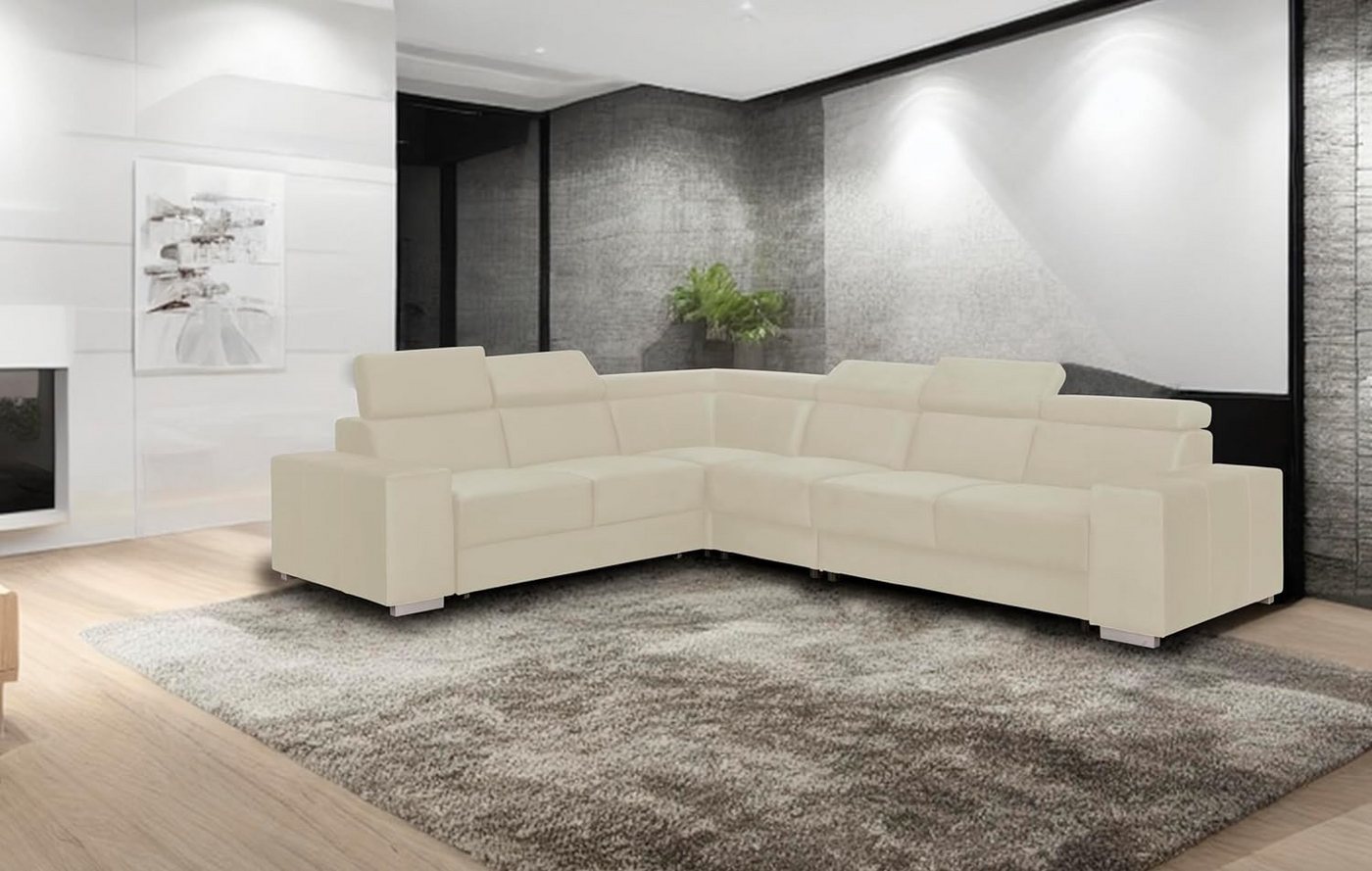 FORNIRO 24 Ecksofa Universal Ecksofa mit Schlaffunktion und Bettkasten, 330 günstig online kaufen