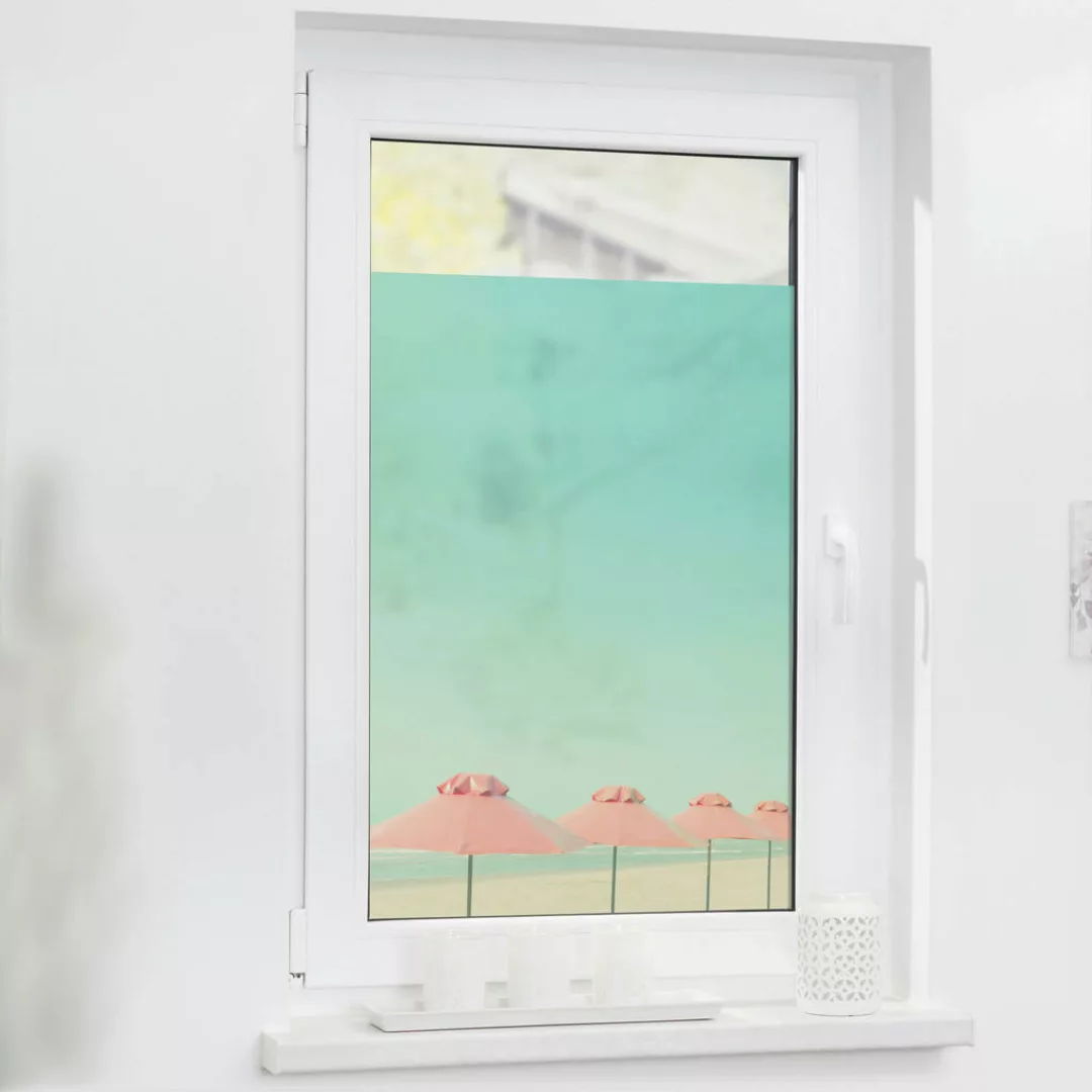 LICHTBLICK Fensterfolie Meer türkis rosa B/L: ca. 50x100 cm günstig online kaufen