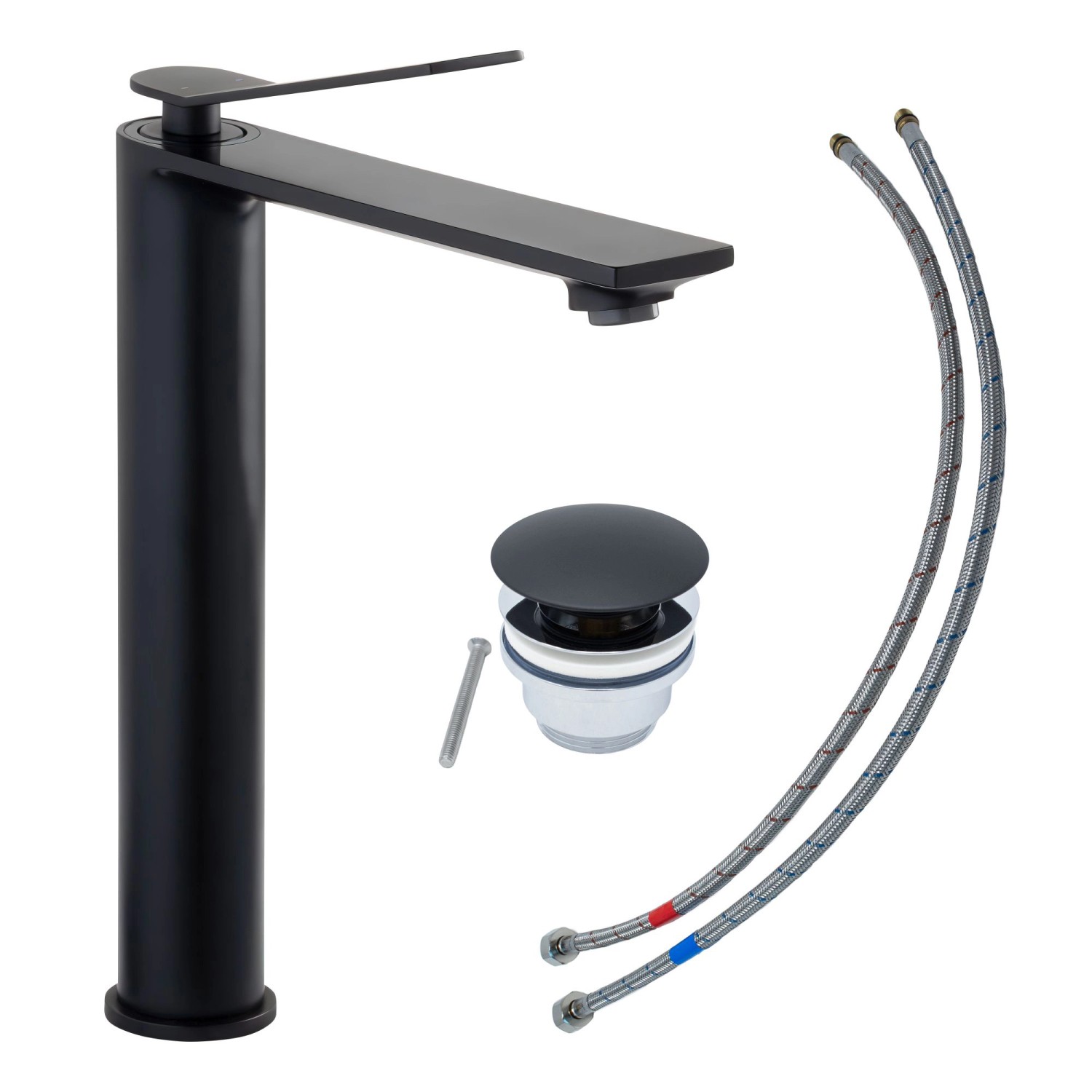 Schöner Wohnen Waschtischarmatur Viola Auslaufhöhe 24 cm Mattschwarz günstig online kaufen