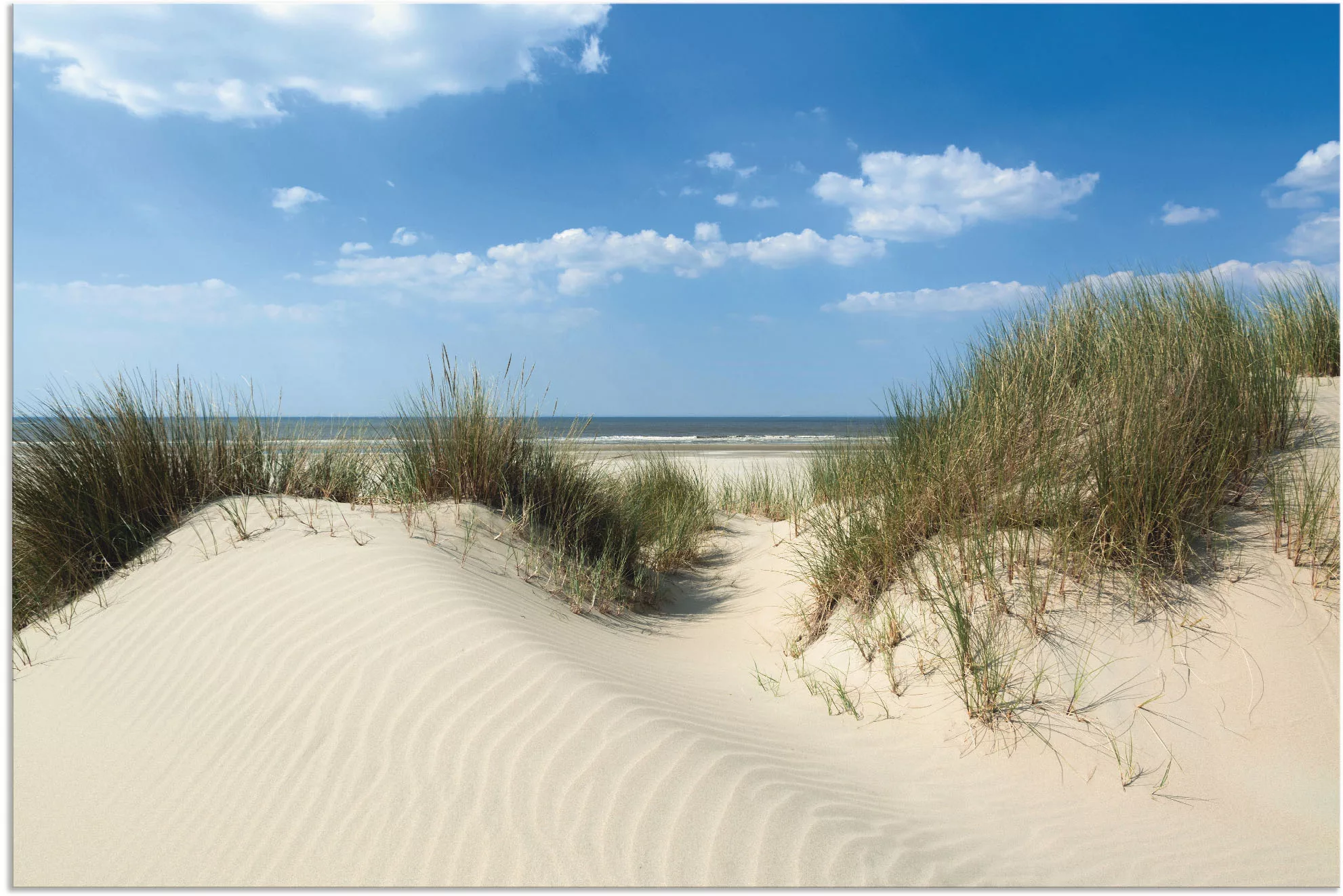 Artland Wandbild »Düne mit Meeresblick«, Strand, (1 St.), als Alubild, Outd günstig online kaufen