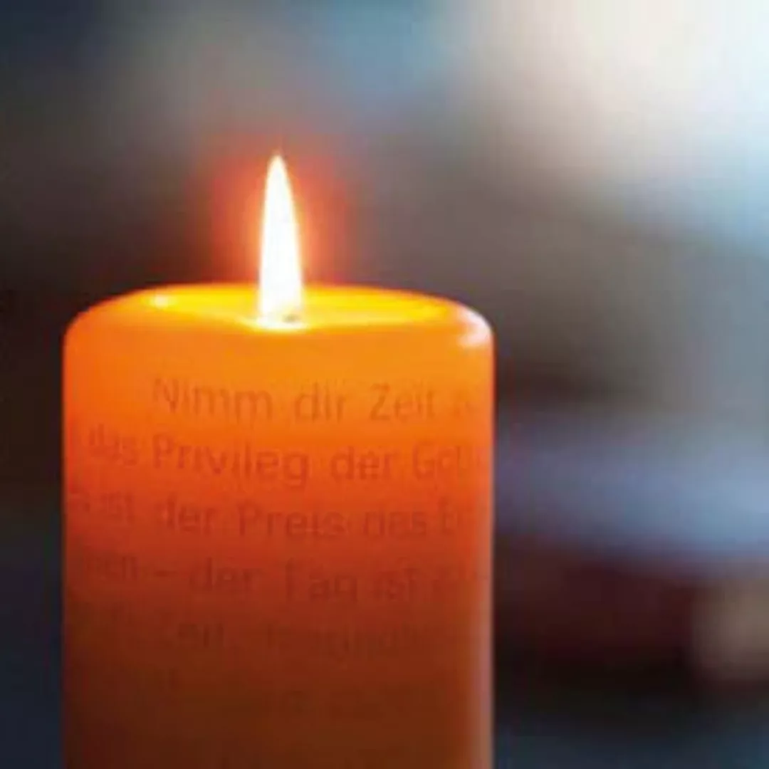 Wortlicht Kerze mit Textbotschaft Wünsche zum Geburtstag günstig online kaufen