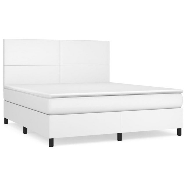 vidaXL Boxspringbett Bett Boxspringbett mit Matratze Kunstleder (160 x 200 günstig online kaufen