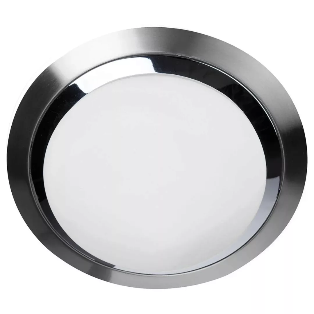 LED Wand- und Deckenleuchte in Silber und Weiß 24W 1920lm IP44 350mm günstig online kaufen