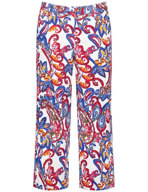 Samoon 5-Pocket-Hose Weite 3/4 Hose mit Pailey-Print Lotta günstig online kaufen