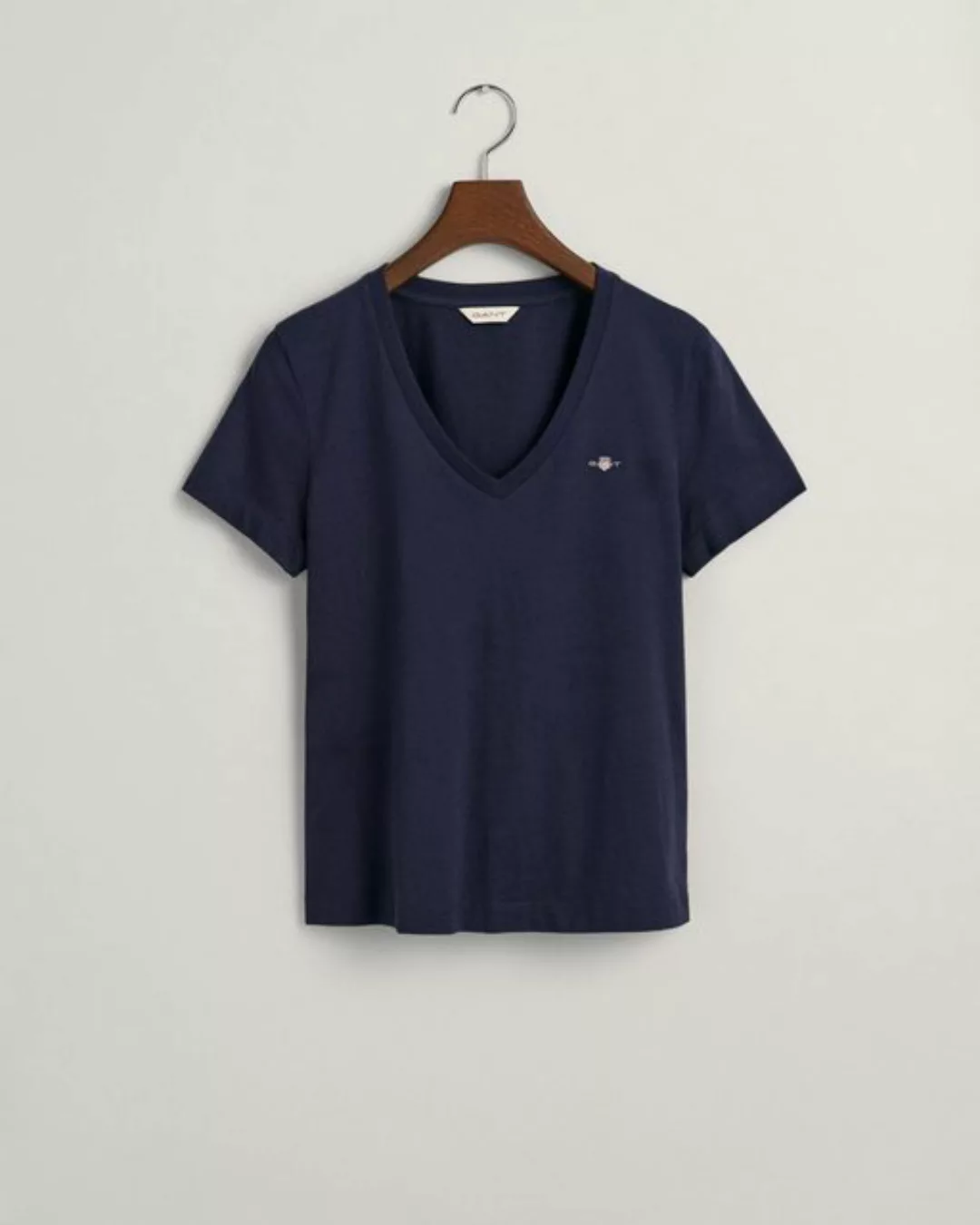 Gant T-Shirt "REG SHIELD KA V-NECK T-SHIRT", mit einer kleinen Logostickere günstig online kaufen