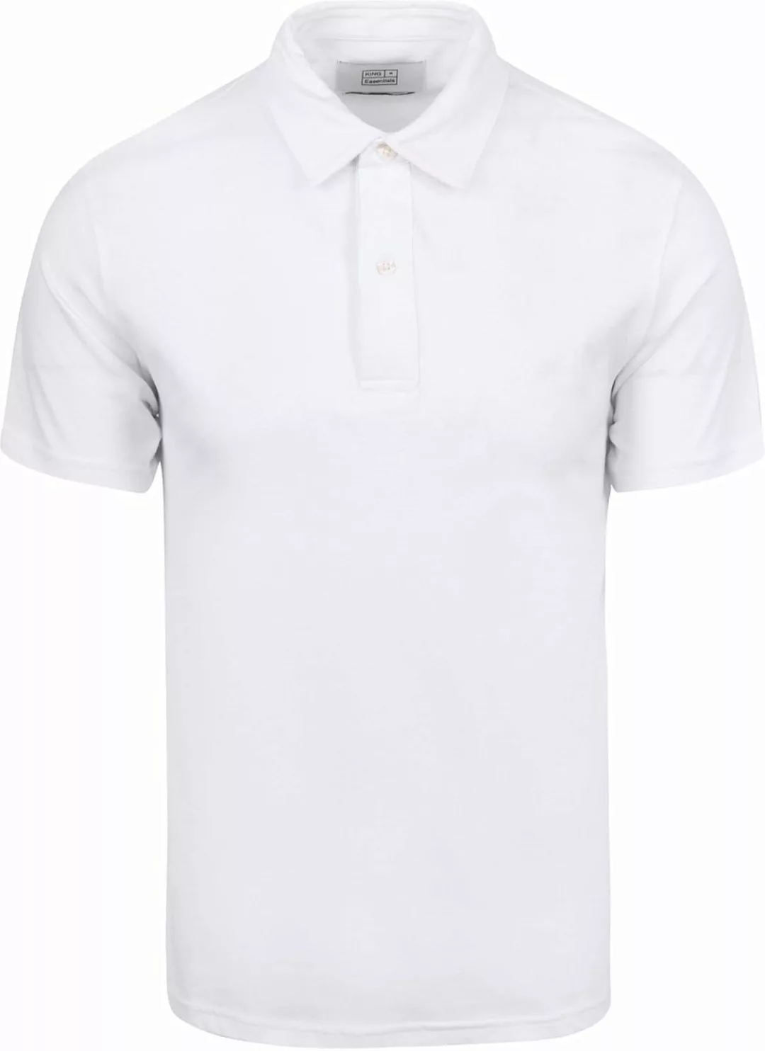 King Essentials The James Poloshirt Weiß - Größe M günstig online kaufen