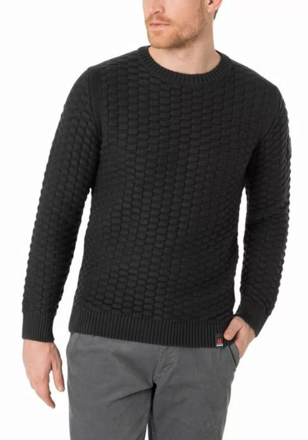 TIMEZONE Strickpullover Strickpullover Rundhals 3D Muster Regular Fit Heavy günstig online kaufen