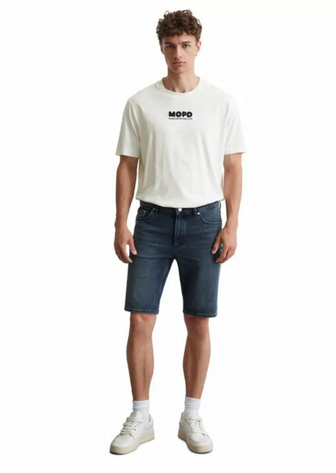 Marc O'Polo DENIM Shorts aus Bio-Baumwoll-Mix günstig online kaufen