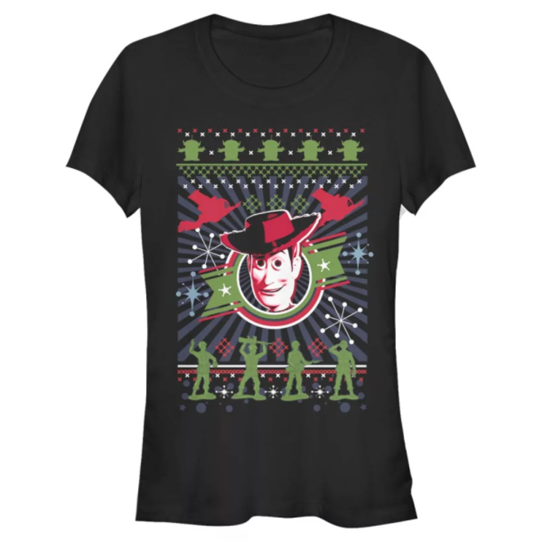 Disney - Toy Story - Woody Winter Stitches - Weihnachten - Frauen T-Shirt günstig online kaufen