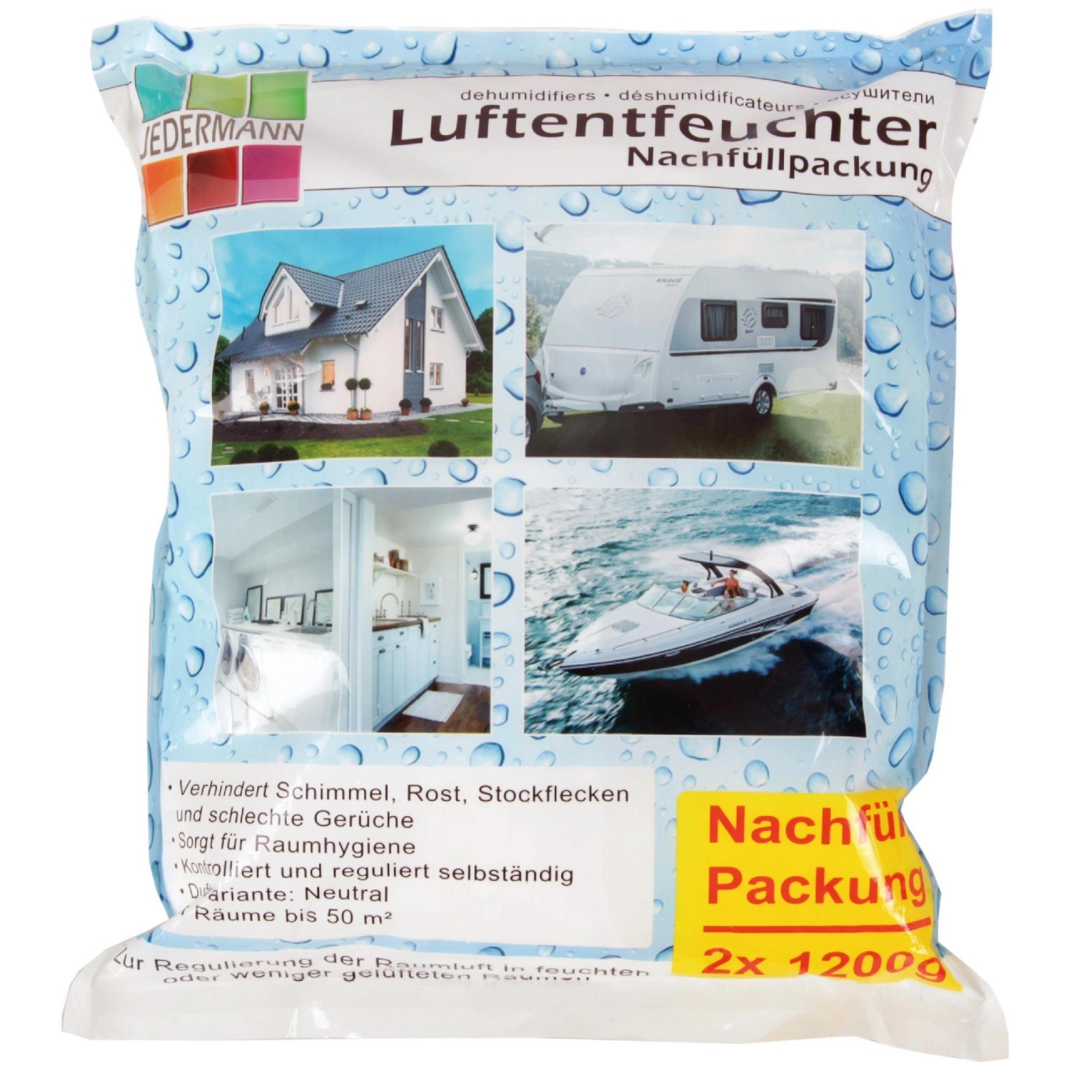 Bestlivings Luftentfeuchter Nachfüllpackung 2 x 1200g günstig online kaufen