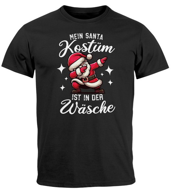 MoonWorks Print-Shirt Herren T-Shirt Weihnachten Mein Santa Kostüm ist in d günstig online kaufen