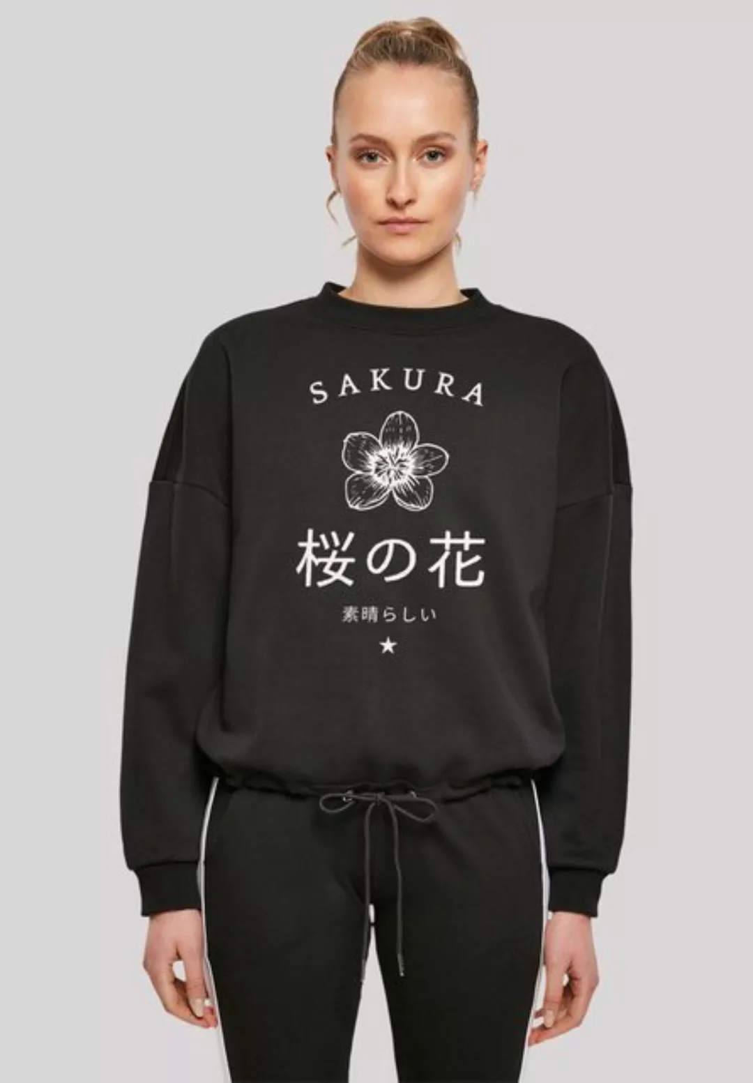 F4NT4STIC Sweatshirt Sakura Blume Japan Print günstig online kaufen