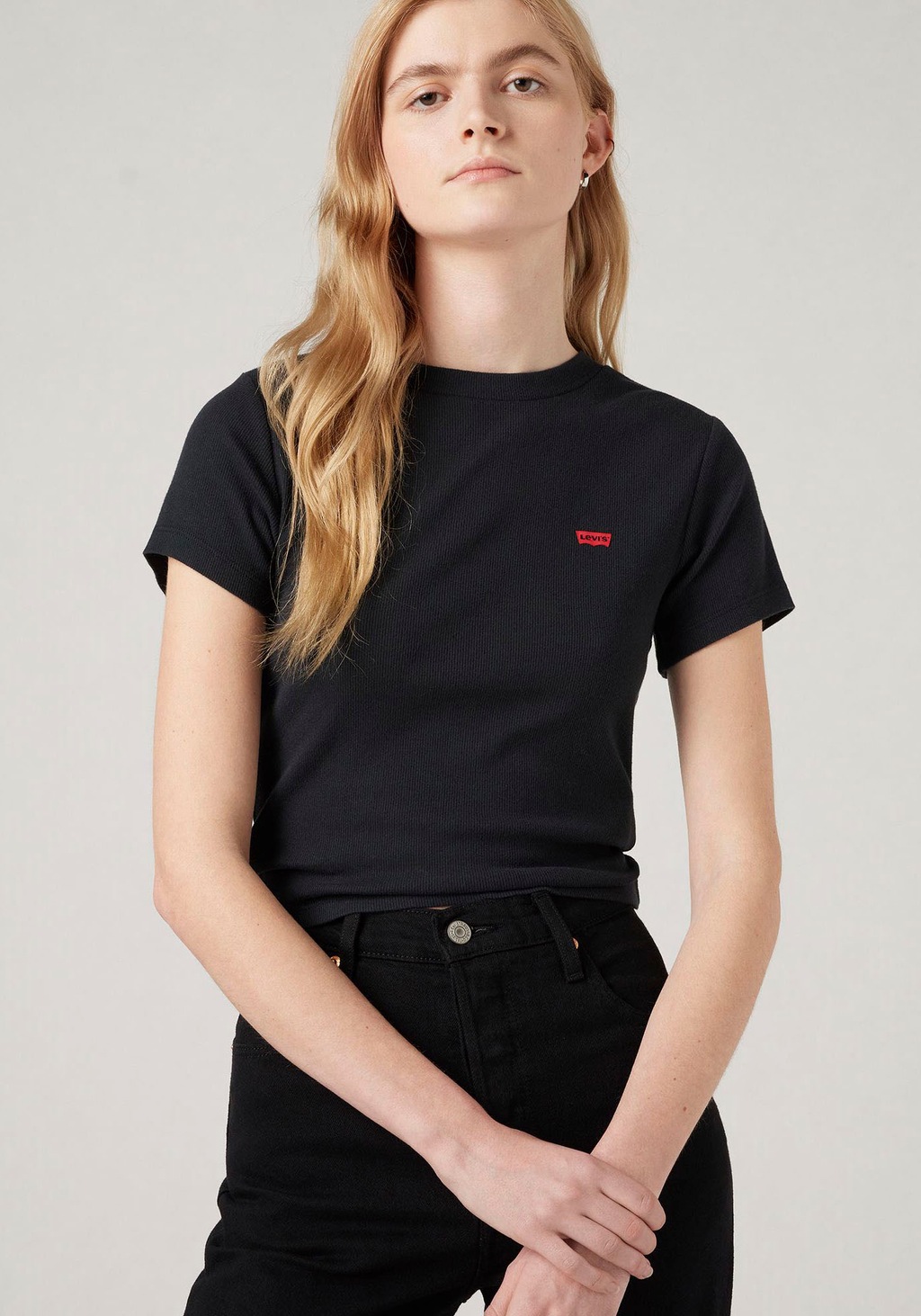 Levis T-Shirt "ESSENTIAL SPORTY TEE", in Feinripp- Qualität günstig online kaufen
