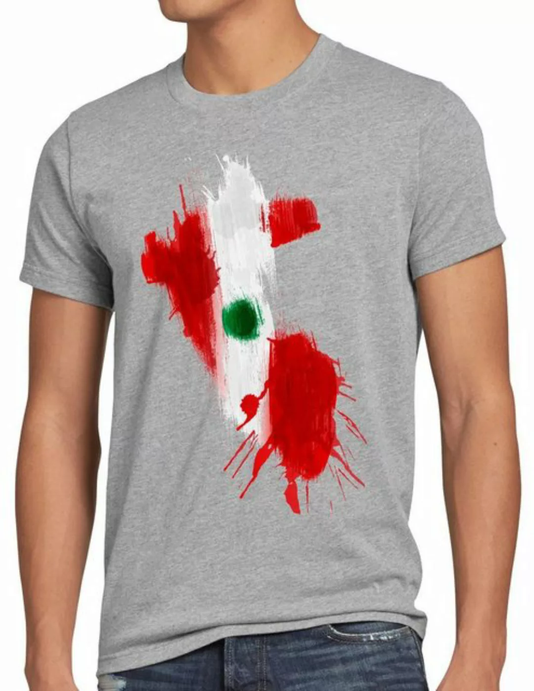 style3 Print-Shirt Herren T-Shirt Flagge Peru Fußball Sport WM EM Fahne günstig online kaufen
