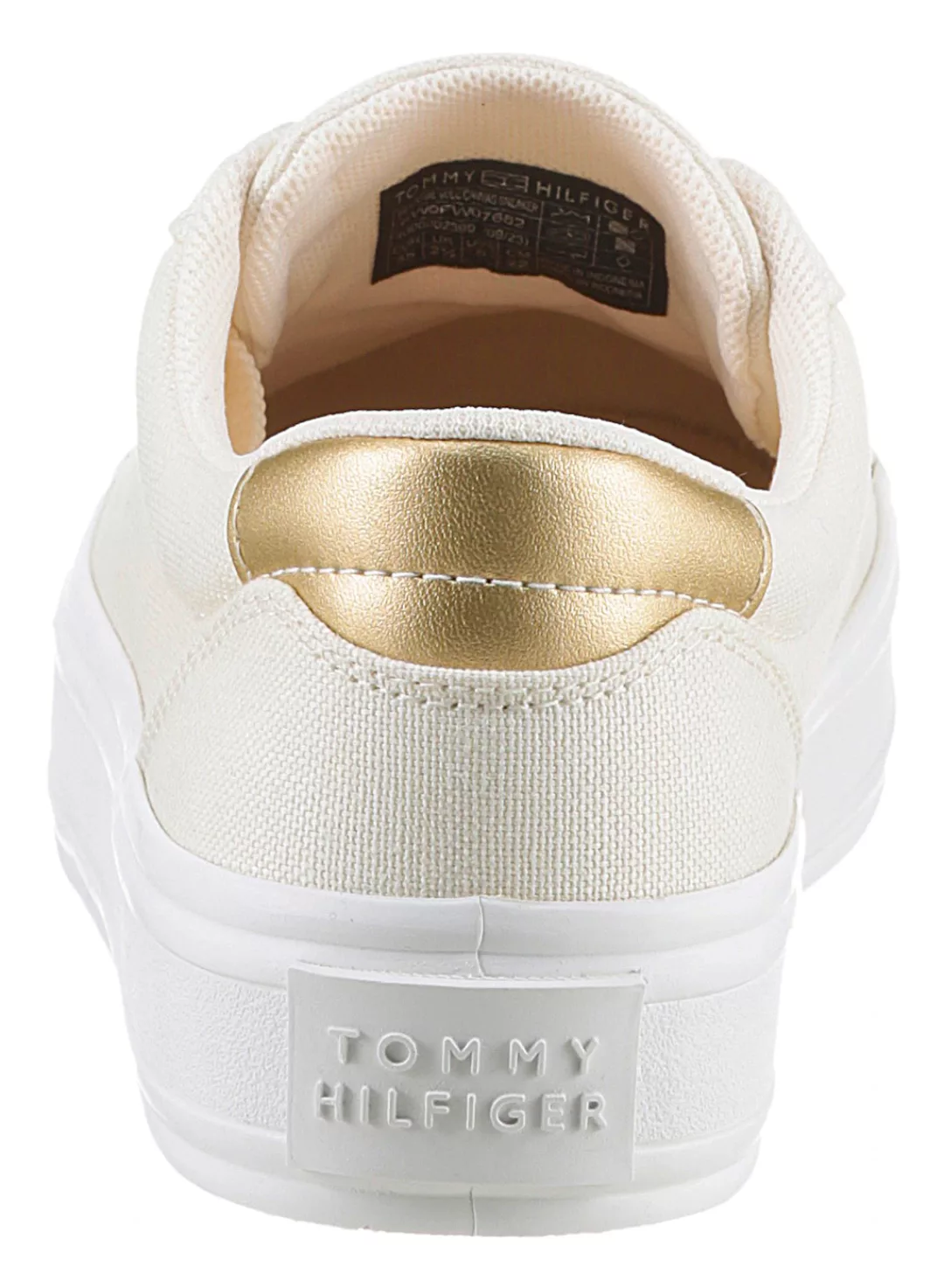 Tommy Hilfiger Essential Vulc Canvas Sneaker Damen beige günstig online kaufen