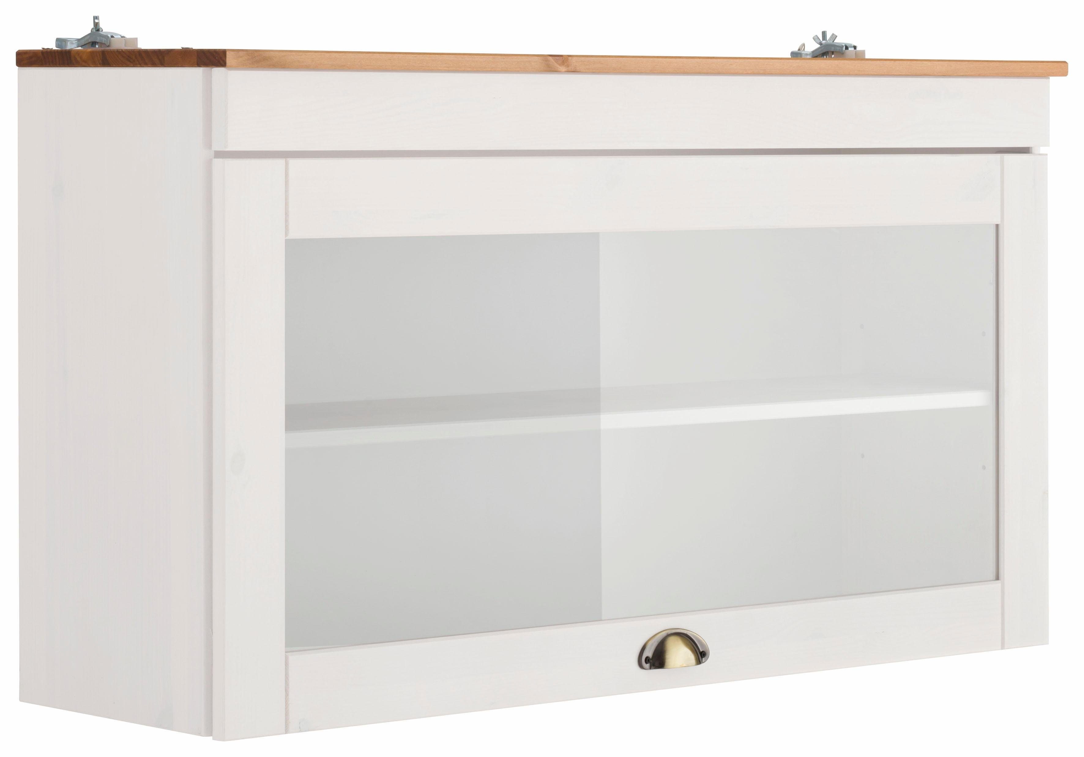 Home affaire Glashängeschrank "Oslo", 100 cm breit, aus Kiefer, 1 Klappe, M günstig online kaufen