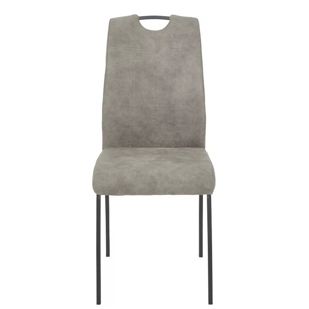 Esstisch Stühle mit Griff Gestell aus Metall (Set) günstig online kaufen